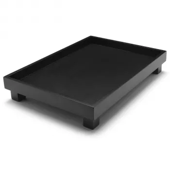 Bredemeijer Izumi Classic obdĺžniková bambusová servírovacia tácka čierna 350 mm