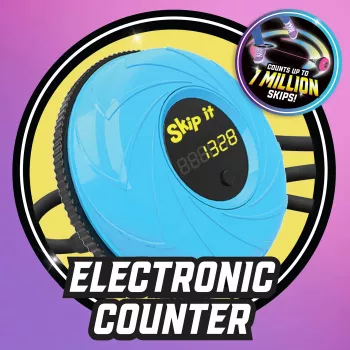 Just Play Skip It Deluxe petrol - skákacia hra so šnúrou na členok s počítadlom a blikajúcimi svetlami pre deti od 6 rokov