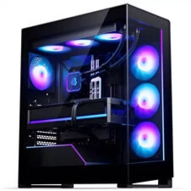 Phanteks NV5X Mid-Tower PC skriňa, E-ATX, tvrdené sklo, ARGB, čierna
