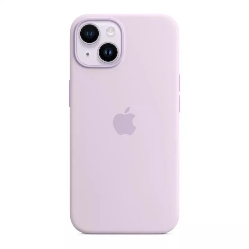 Apple iPhone 14 silikónové puzdro s MagSafe - fialová (MPRY3ZM/A)