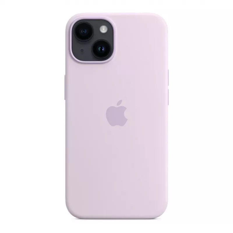 Apple iPhone 14 silikónové puzdro s MagSafe - fialová (MPRY3ZM/A)