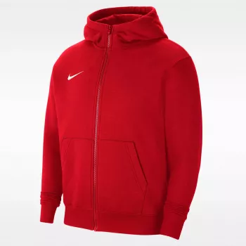 Nike Park 20 fleece mikina s kapucňou na zips University Red