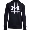 Under Armour dámska mikina s kapucňou Rival Fleece Logo Deep Black