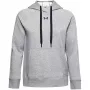 Under Armour dámska Rival Fleece mikina s kapucňou modrá sivá/biela