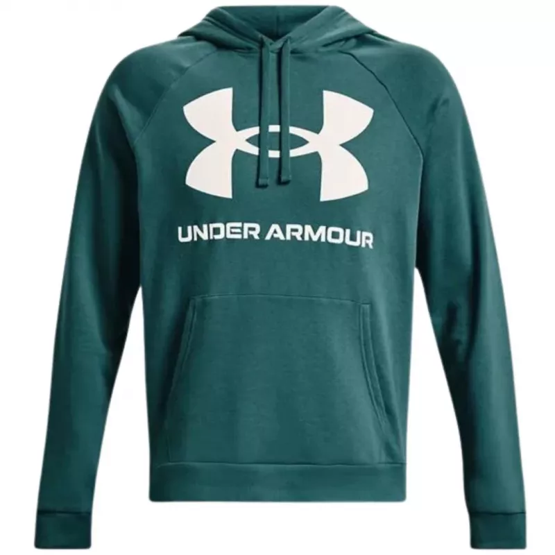 Under Armour pánska Rival Fleece Big Logo mikina s kapucňou Marine OD Green