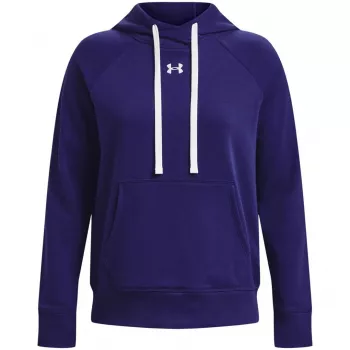 Under Armour dámska Rival Fleece HB mikina s kapucňou Midnight Navy/biela