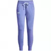 Under Armour Rival Fleece nohavice pre dámy Cosmic Purple / biela XS