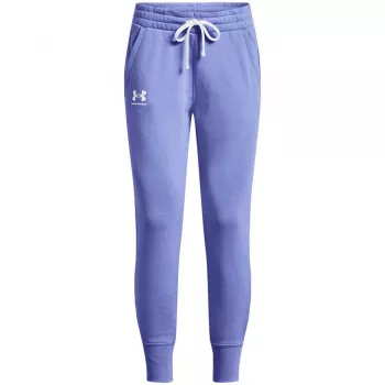 Under Armour Rival Fleece nohavice pre dámy Cosmic Purple / biela XS