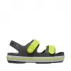 Crocs Crocband Cruiser detské sandále grafitová žltá veľkosť 32-33