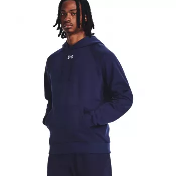 Under Armour Rival Fleece mikina s kapucňou tmavomodrá 1379757 410 XL