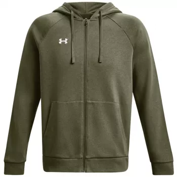 Under Armour pánska mikina s kapucňou na zips Rival Fleece Khaki 1379767 390