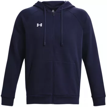 Under Armour pánska mikina s kapucňou na zips Rival Fleece tmavomodrá