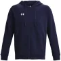 Under Armour pánska mikina s kapucňou na zips Rival Fleece tmavomodrá