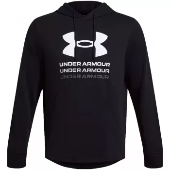 Under Armour UA Rival Terry mikina s kapucňou s grafikou čierna 1386047 001
