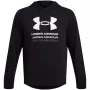 Under Armour pánska mikina s kapucňou UA Rival Terry s grafikou čierna