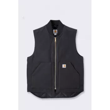 Carhartt V01 Firm Duck izolovaná vesta čierna