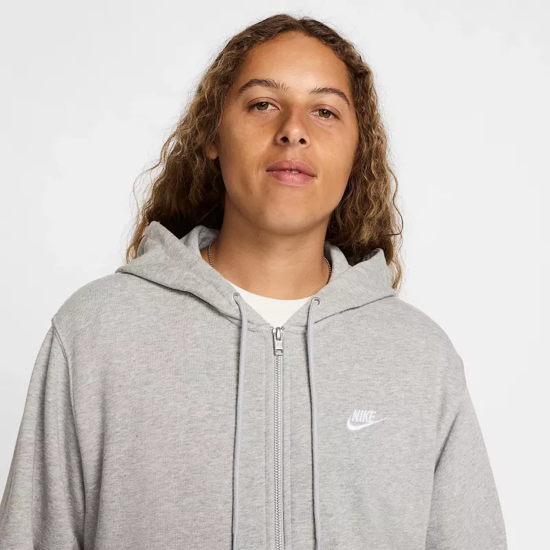 Nike Club Fleece pánska mikina Dark Grey Heather L
