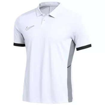 Nike Dri-FIT Academy 25 pánske krátke tričko s golierom biele FZ9759-100 veľkosť M