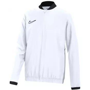 Nike Dri-FIT Academy 25 detská mikina s kapucňou na zips biela/čierna veľkosť XL