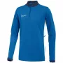 Nike Dri-FIT Academy 25 detský tréningový top modrý so štvrťovým zipsom XL