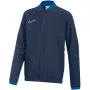 Nike Dri-FIT Academy 25 detská mikina s celým zipsom Navy Blue