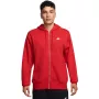 Nike Club BB mikina s celým zipsom a kapucňou pánska červená FN3861 657 veľkosť M