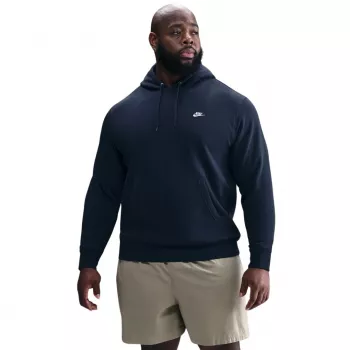 Nike Club Fleece pánska mikina s kapucňou polnočná modrá veľkosť S