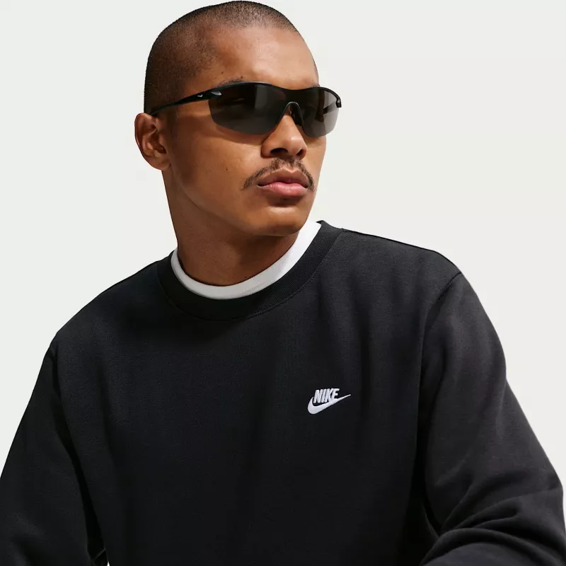 Nike Club Fleece pánska mikina s kapucňou čierna S