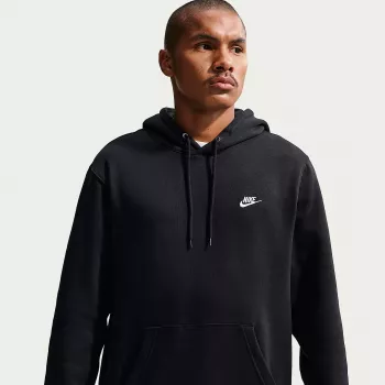 Nike Club Fleece pánska mikina s kapucňou čierna FN3859 010 veľkosť S
