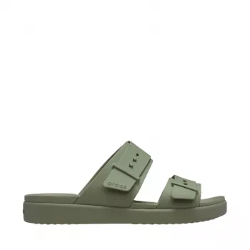 Crocs Brooklyn Buckle Low dámske platformové sandále zelené 211215 3BX 38-39