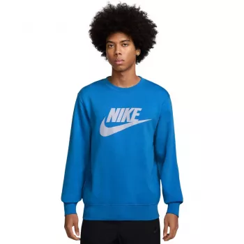 Nike Sportswear Club pánska mikina s okrúhlym výstrihom modrá FN3890 435 M