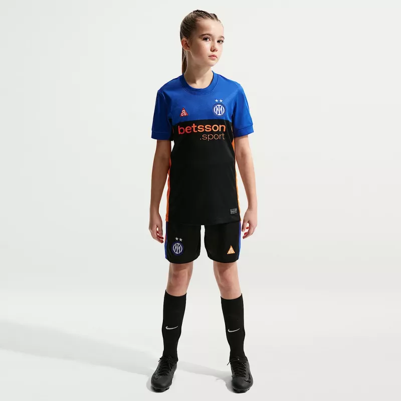 Nike Inter Mailand 2026 Stadium SE detský futbalový dres - čierna/modrá - veľkosť L