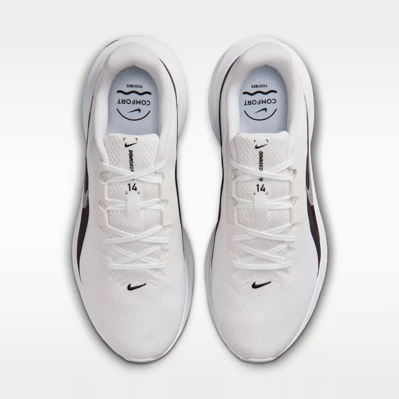 Nike Downshifter 14 pánske bežecké topánky biele/čierne 38.5 EU