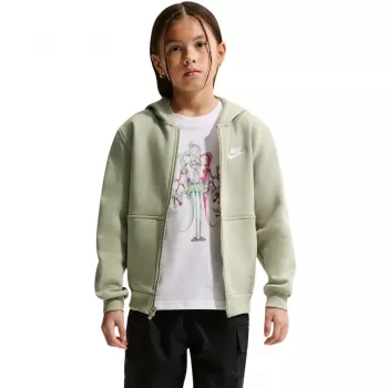 Nike Sportswear Club Fleece detská mikina svetlozelená FD3004-304 M