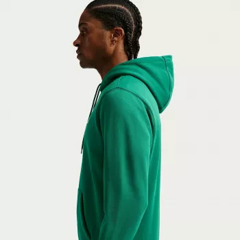 Nike Club Fleece pánska kapucňová mikina malachitovo zelená veľkosť S
