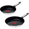 Tefal Emotion nerezová sada panvíc, 2-dielna, 24/28 cm