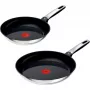 Súprava panvíc z nerezovej ocele Tefal Emotion, 2-dielna, 24/28 cm