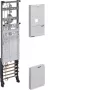 Hager univers Z kompletné pole elektromerov ZH3EL27T, BKE-I, 1050mm, 1-pole, 3 PLE, 63A, predkonfigurované