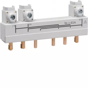 Hager HZC706 spojovacia zbernica, 3-pólová, 20-40 A