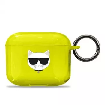 Karl Lagerfeld KLA3UCHFY AirPods 3 puzdro žltá Choupette
