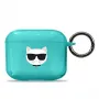 Karl Lagerfeld KLA3UCHFL AirPods 3 puzdro modrá Choupette