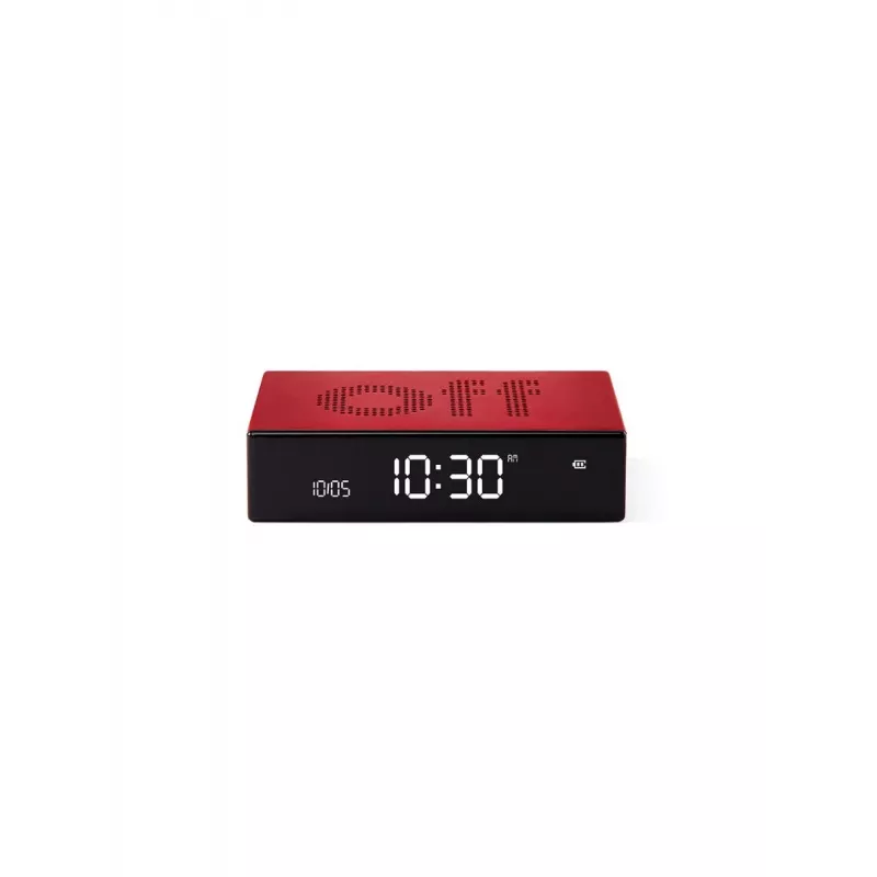 Lexon Flip Premium obojstranný budík červený LR152R