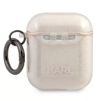 Karl Lagerfeld KLA2UKHGD puzdro na AirPods 1/2 zlaté glitter Karl Head