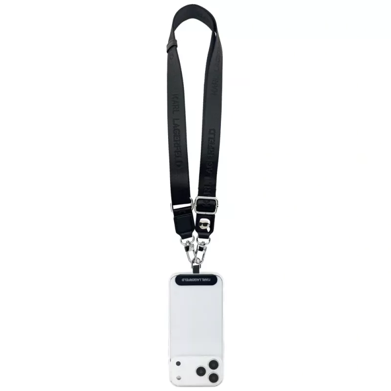 Karl Lagerfeld univerzálny strap tether patch Karl Metal Logo čierny