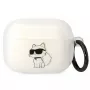 Karl Lagerfeld KLAPHNCHTCT puzdro na AirPods Pro priehľadné Ikonik Choupette
