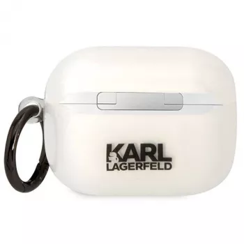 Karl Lagerfeld KLAPHNCHTCT puzdro na AirPods Pro priehľadné Ikonik Choupette