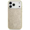 GUESS Glitter Triangle Logo MagSafe puzdro na iPhone 17 Pro Max - zlaté