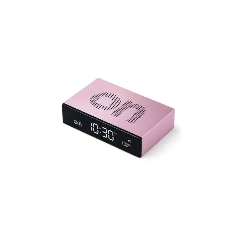 Lexon Flip Premium digitálny budík svetloružový LR152LP