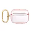 GUESS puzdro na AirPods Pro s popruhom ružové Strap Collection