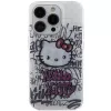 Hello Kitty HKHCP14LHDGPHT iPhone 14 Pro tvrdé puzdro IML Kitty On Bricks Graffiti - biela